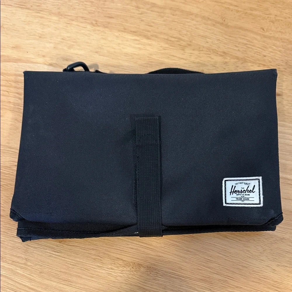 Herschel Black Diaper Bag/Backpack and changing pad